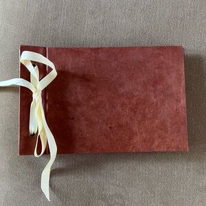 Graeham Owens Handmade Lokta Paper Album – Nepal – Ribbon Bound – 8.5” x 5.5”